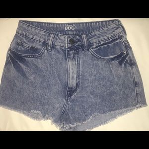BDG high-waisted denim shorts